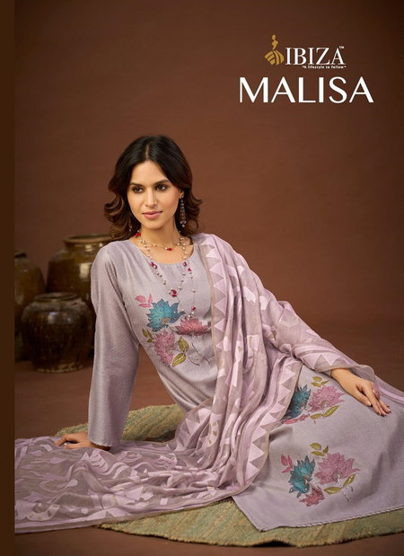 Malisa By Ibiza Pure Orgenic Cotton Digital Print Dress Material